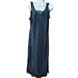 Vintage Colesce Couture Womens Small Pleated Nighgown Slip Dress Gown 80's Maxi